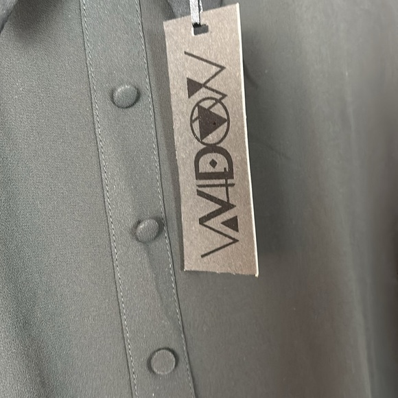 NWT WIDOW BLACK DRESS sheer tie back size 3X - Picture 4 of 12